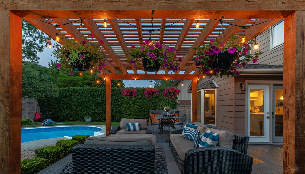 Backyard patio