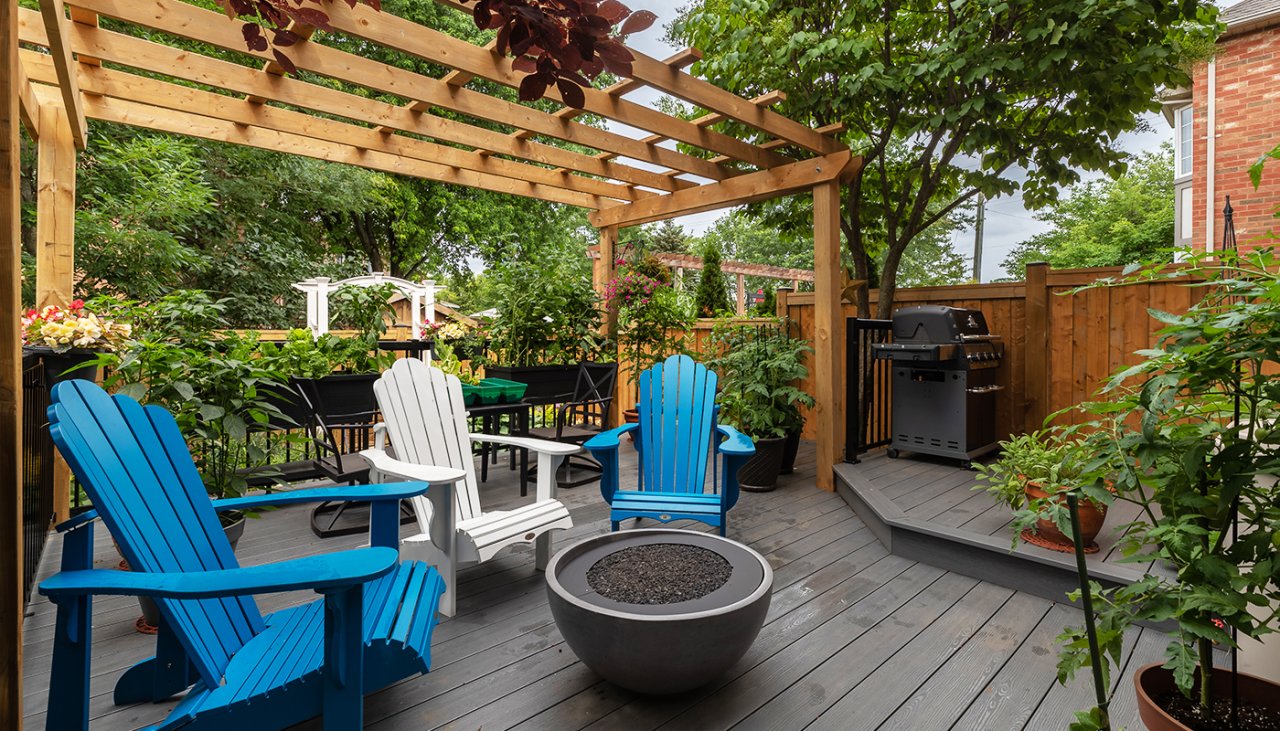 Backyard patio