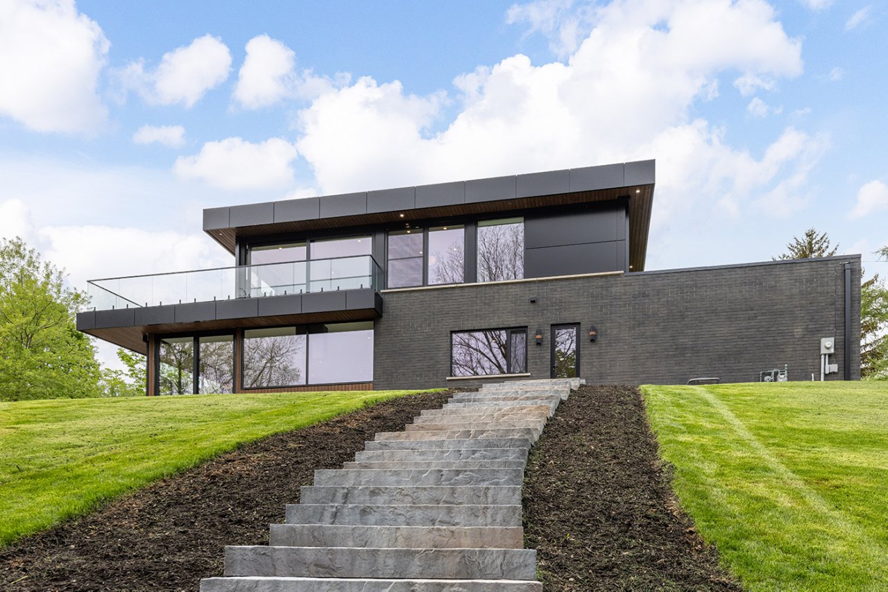 stairs leading up to house
